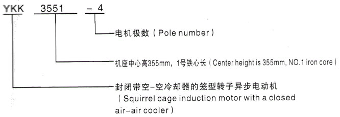 YKK系列(H355-1000)高压YRKK5602-12三相异步电机西安泰富西玛电机型号说明